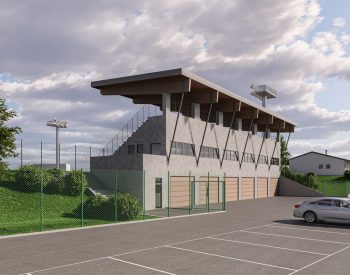 "Intervento di realizzazione della cittadella dello sport nel comune di Calalzo di Cadore" 2023 | Committente: Comune di Calalzo di Cadore (BL)